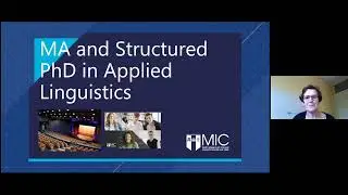 Exhibitor Update Interview 2022 - MIC MA in Applied Lingusitics