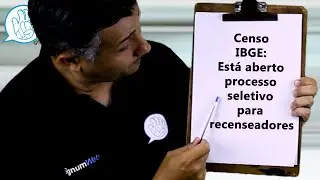 Censo IBGE Está aberto processo seletivo para recenseadores