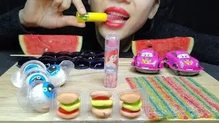 ASMR | Creepy Candy Challenge: Eating Lipstick, Skull, and Eye Candies | Ăn Kẹo Son Môi,  Con Mắt