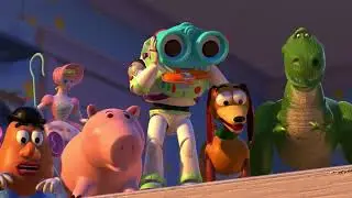 Toy story 2 Woody saves Wheezy