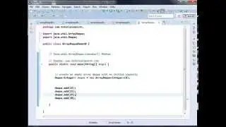 Java util ArrayDeque iterator Method