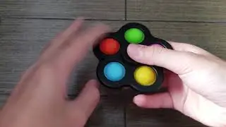 Black spinner popit ASMR