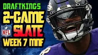 Top DraftKings Picks for NFL WEEK 7 MNF 2-GAME SLATE | NFL DFS PICKS #draftkingslineups #mnf