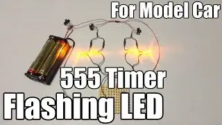How to make flashing LED with IC 555 timer