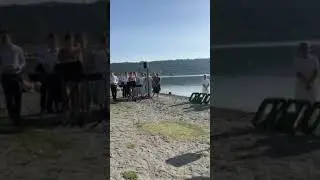 Крещение в церкви Рима, в Италии. МСЦ ЕХБ.