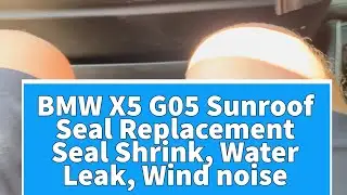 BMW X5 Panoramic/Sunroof Seal replacement, water leaks, wind noise