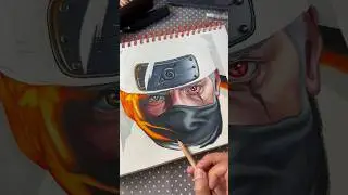 Drawing Kakashi tutorial part 3 #shorts