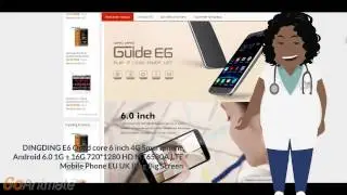 DINGDING E6 Quad core 6 inch 4G Smartphone Android 6.0 телефон с aliexpress смартфон