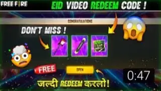 Eid Special Music Video Reward Redeem Code  Free Fire#ÑÙF ĢÀMĘŔ