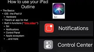 Siri, Notifications, Control Center (Built in functions) | Using your iPad - The Basics