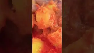 Afghani Aloo gosht recipe #youtubeshorts