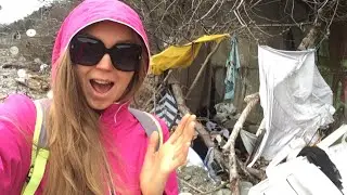 Camping in Sochi in winter. Nudist Beach 2 in Dagomys.