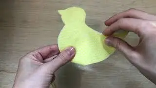 Пасхальный цыпленок из фетра