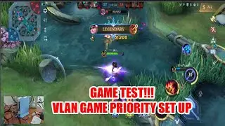 MOBILE LEGEND GAME TEST WITH VLAN GAME PRIORITY SETUP