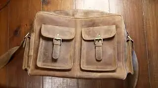 RUAVINTAGE FLIGHT BAG Bandolera Hombre de Piel / Bolsa Tiracolo Homem Pele