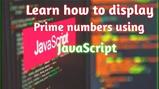 How to find prime numbers in java script