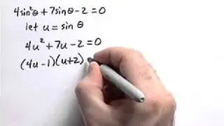 Solve a Trigonometric Equation Exmaple