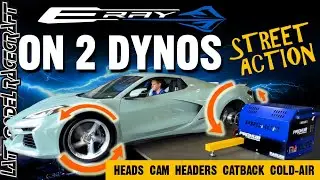 E-RAY Corvette on 2 DYNOS at the same time - Late Model Racecraft