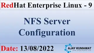 NFS Server Configuration in Linux | Network File System | NFS RHEL 9 |  RHEL 9 | RHCSA 9 | RedHat 9