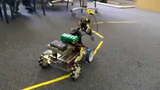 Autonomous line following with breaks