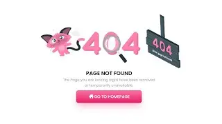 Simple 404 Error Page With Animation Using HTML And CSS | PAGE NOT FOUND