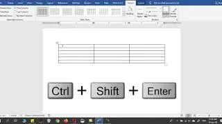 How to write above Table in Microsoft Word