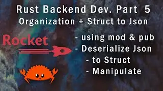Rust Rocket.rs Part 5 - Serding Structs and Organizing the Codebase