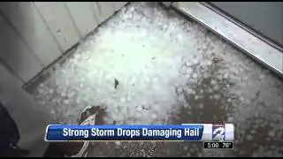 Woman accurately describes hail storm.flv