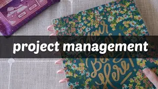 making a menu for my creative projects: flipping through my ADHD-friendly project planner