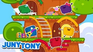¡La Casa Colorida de Malvaviscos! | Amigos Malvaviscos | Canciones Infantiles | JunyTony en español