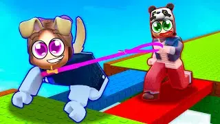 Be the Dog and Try to Reach the Finish Line with Your Friend!
