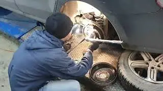 быстрая замена задней ступицы поло.