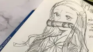 竈門禰豆子の描きかた 【鬼滅の刃】 How to draw Demon Slayer Nezuko Kamado