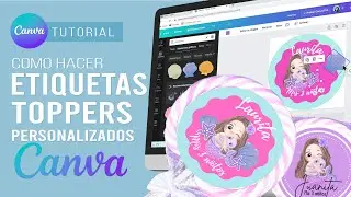 How to make ROUND LABELS WITH CANVA 2023! Step by Step VERY EASY