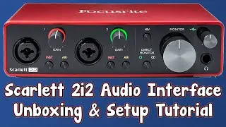 Focusrite Scarlett 2i2 3rd Gen USB Audio Interface: Recording, Songwriting, Streaming and Podcasting