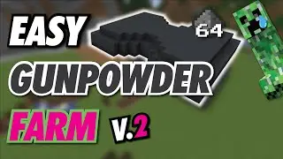 Minecraft Creeper Farm - Easy, Stackable, Full Auto Gunpowder (1.21+)