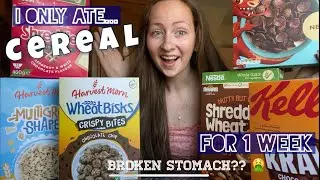I only ate cereal for a week! Side effects?? 🤮