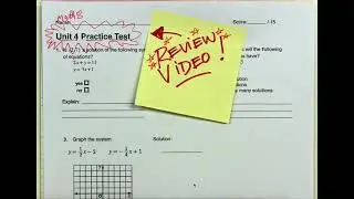 Math8 Unit4 Practice Test Review Video