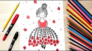 Красивый и легкий рисунок, который сможет повторить каждый