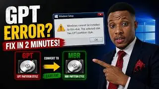 Windows Can't Be Installed to This Disk? GPT Partition Style Error FIX! (Easy Method)(2026)