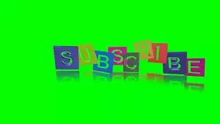 Green Screen Subscribe Button Animated  Royalty Free Video 0003
