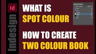 Spot colour in indesign  | How to create two colour book in indesign | #indesign |#adobe