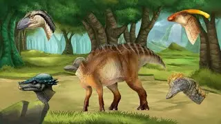Cute Animals Dinosaur Parasaurolophus, Finding a Matched Face