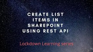 Create a list item using REST API in SharePoint Online