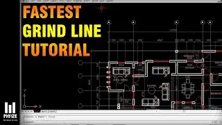 How To DRAW GRID LING Drawing In Architecture - Architectural Tutorial
