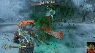Kratos faces Berserker King GoW Ragnarok