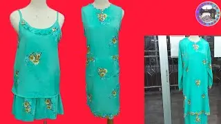 DIY 3 PIECES SLEEP WEAR MADE FROM OLD BRUNEIAN TRADITIONAL DRESS