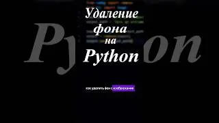 Как удалить фон с изображения на python. 