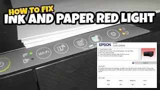 How To Fix Epson L3250 Not Printing Error Code 034004 | Paper Jam Error Ink and Paper Light Red Fix