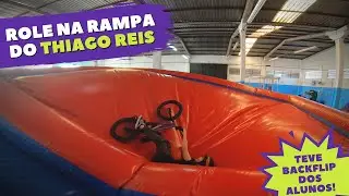 Testando a rampa inflável do Thiago Reis!